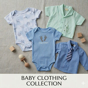 Bundle 6-9M: Vintage Nannette, Calvin Klein, Disney Baby Stitch, Dress Shirt Tie